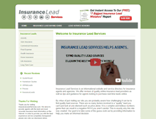 Tablet Screenshot of insuranceleadservices.com